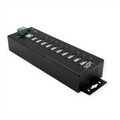 Exsys USB 2.0 HUB 10-Port&Uuml;berspannungsch. 15KV ESD&Uuml;berspannungss. inkl