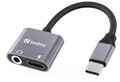 SANDBERG USB-C zu Kopfh&ouml;reranschluss / Ladeadapter 24 pin m&auml;nnlich Mini-Stecker