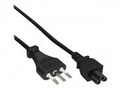 InLine Stromkabel IEC 60320 C5 bis CEI 23-16/VII M 2 m Schwarz (16656S)