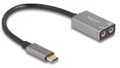 Delock Externe USB Soundkarte mit Type-C Stecker auf 2 x 3.5 mm Klinkenbuchse Plug &