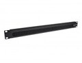 InLine Rack-Blende mit B&uuml;rste f&uuml;r Kabeldurchf&uuml;hrung Schwarz RAL 9005 1U 48,3 cm 19