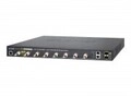 Planet Switch managed 8 x Coax + 2 x SFP + 2 x 10/100/1000 Desktop PoE 240 W 8...