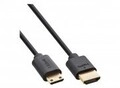 InLine Slim Ultra High Speed HDMI Kabel 8K4K A Stecker C Mini schwarz gold