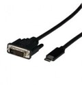 EFB Elektronik USB Typ C DVI-D Kabel Typ-C Stecker 1080P 2m 2 m (EBUSBC-DVIK.2)
