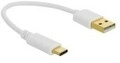 Delock USB Ladekabel Typ-A zu Type-C 15 cm Digital/Daten 0,15 m (85355)