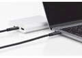 Assmann USB-Kabel USB-C M bis M USB 3.1 Gen 2 1 m geformt 4K Unterst&uuml;tzung Schwarz