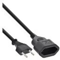 InLine Euro-Verl&auml;ngerung Eurostecker an Eurokupplung schwarz 0,2m Video/Analog...