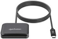 Manhattan USB 2.0 Typ-C Kartenleseger&auml;t Smartcard- microSDXC Extended Capacity SD
