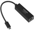 Vision Verkabelt USB Typ-C Ethernet Schwarz Professional Black USB-C to Adaptor