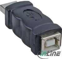 inline 33443, InLine USB-Adapter USB Typ B W bis M USB-Kabel (33443)