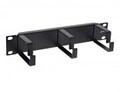 InLine 10 " Kabelf&uuml;hrungspanel 3 B&uuml;gel RAL 9005 schwarz Gr&ouml;&szlig;e: 1 HE Material: