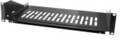 LogiLink Rack Regal Schwarz RAL 9005 2U 48,3 cm 19 " 430x250 mm Stellfl&auml;che Stahl 2