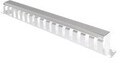 VALUE 19''-Kabelfhrg.1HE 40x40mm l.grau 1 HE (26.99.0301)