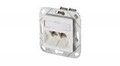 METZ CONNECT IT E-DAT modul 8/88 UPk Anschlussdose Unterputz RJ-45 X 2 Pure White RAL
