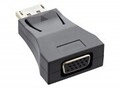 InLine DisplayPort Konverter Stecker auf VGA Buchse FullHD/60Hz schwarz/gold Gold