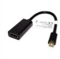 VALUE Video- / Audio-Adapter DisplayPort / HDMI Mini M bis W 15 cm Schwarz passiv