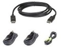 ATEN Tastatur/Video/Maus KVM-Kabel Schwarz 1,8 m USB DisplayPort Secure KVM...