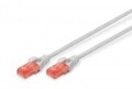 DIGITUS CAT 6 U-UTP Patchkabel Cu LSZH AWG 26/7 L&auml;nge 0.5m 10 St&uuml;ck Farbe Grau