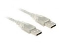 Delock USB-Kabel USB M bis M 2.0 1.5 m durchsichtig (83888)