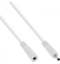 InLine DC Verl&auml;ngerungskabel Stecker/Buchse 3.5x1.35mm AWG 18 weiss 5m 5 m (26905H)
