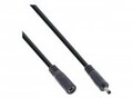 InLine DC Verl&auml;ngerungskabel Stecker/Buchse 3.5x1.35mm AWG 18 schwarz 0 0,5 m