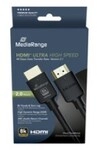 MEDIARANGE HDMI Ultra High Speed Ethernet Kabel 48Gibt/s 2m Digital/Display/Video