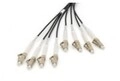 DIGITUS Breakout cable 8 Fibers OM4 LC/UPC-LC/UPC universal color black 75m