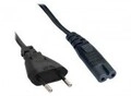 InLine Stromkabel Stromversorgung M bis IEC 60320 C7 2 m Schwarz (16654C)
