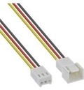 InLine L&uuml;fterkabel Verl&auml;ngerung 3pol Molex Stecker Buchse 1m Strom/Netzteil 1 m