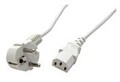 VALUE Netzkabel gerade IEC-BU 60cm wei&szlig; Strom/Netzteil 0,6 m m IEC (19.99.1016)