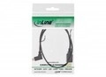InLine USB-Kabel USB M bis Micro-USB Typ B M gewinkelt 50 cm Schwarz (31705T)