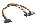 InLine Y-cable Netzteil SATA-Stromstecker M bis W 30 cm (29683C)