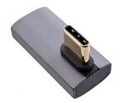 InLine USB4 Adapter USB-C Stecker/Buchse vertikal rechts/links gewinkelt grau Grau