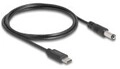 Delock USB Type-C Stromkabel zu DC 5.5 x 2.1 mm Stecker 1 m (85397)