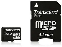 Transcend TS4GUSDHC10, Transcend Premium Flash-Speicherkarte microSDHC/SD-Adapter
