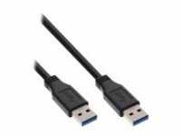 InLine USB-Kabel USB Typ A M bis A M 3.0 1 m Schwarz (35210)