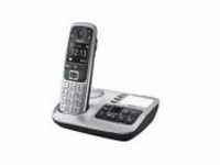 Gigaset E560A Schnurlostelefon Anrufbeantworter mit Rufnummernanzeige DECTGAP Platin
