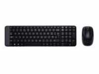 Logitech MK220 RF Wireless QWERTY Internationaler EER Schwarz Tastatur Combo