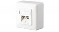 METZ CONNECT IT E-DAT C6 8/88 AP Cat.6 Wanddose RJ-45 X 2 Pure White RAL 9010