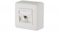 METZ CONNECT IT E-DAT modul 88 AP Wanddose RJ-45 Pure White RAL 9010 (1309110002-E)