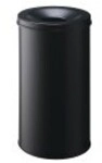 Durable M&uuml;lleimer rund 60 L Stahl Schwarz Papierkorb Safe Rund (3307-01)