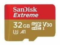 SanDisk Extreme Flash-Speicherkarte microSDHC/SD-Adapter inbegriffen 32 GB A1 / Video