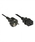 InLine Netzkabel 16A Schutzkontakt gerade auf Kaltger&auml;testecker IEC320/C19 3m 3 m