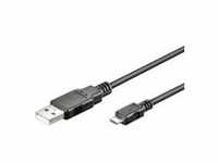 Goobay Kabel USB 2.0 A->micro B S/S 1.0m Digital/Daten USB-Kabel 1 m 5-polig Schwarz