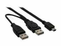 InLine USB-Kabel Mini-USB Typ B M bis USB nur Strom M 2.0 1.5 m Schwarz (33107Y)