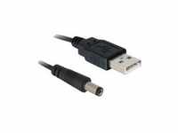 Delock Stromkabel USB Typ A 4-polig M GS-Buchse 5,4 mm 1 m (82197)