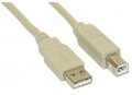 InLine USB-Kabel USB M bis Typ B M 50 cm beige (34505H)