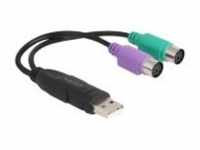 Delock USB zu PS/2 Adapter Digital/Daten (61051)