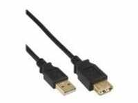 InLine USB-Verlängerungskabel USB W bis M 2.0 1 m Schwarz (34610S)