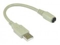InLine Tastatur- / Maus-Adapter PS/2 W bis USB M 20 cm (33102)
